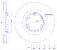 Диск тормозной TG-40206-VE800/RN1226V *Ti•GUAR