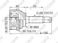 ШРУС TG-4454Z50 / HO-054А50 * Ti-Guar