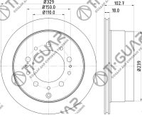 Диск тормозной TG-42431-60280/RN1215V *Ti•GUAR