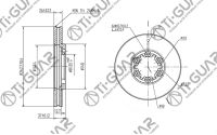Диск тормозной TG-40206-21T01/RN1893V*Ti•GUAR