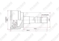 ШРУС TG-6835Z44 / MA-035A44 * Ti-Guar