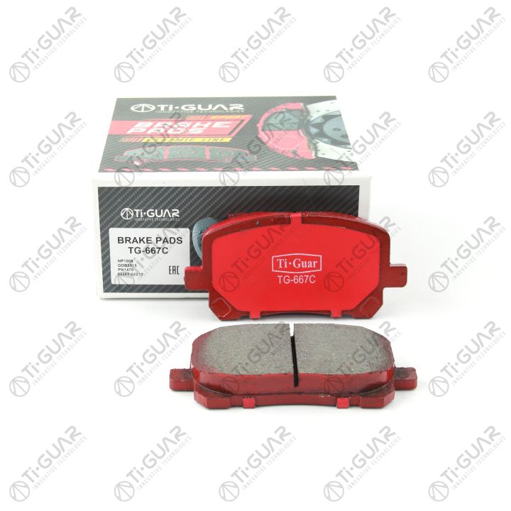 Тормозные колодки TG-667C/PN1470 (КЕРАМИКА)* Ti·GUAR Тормозные колодки TG-667C/PN1470 (КЕРАМИКА)* Ti·GUAR