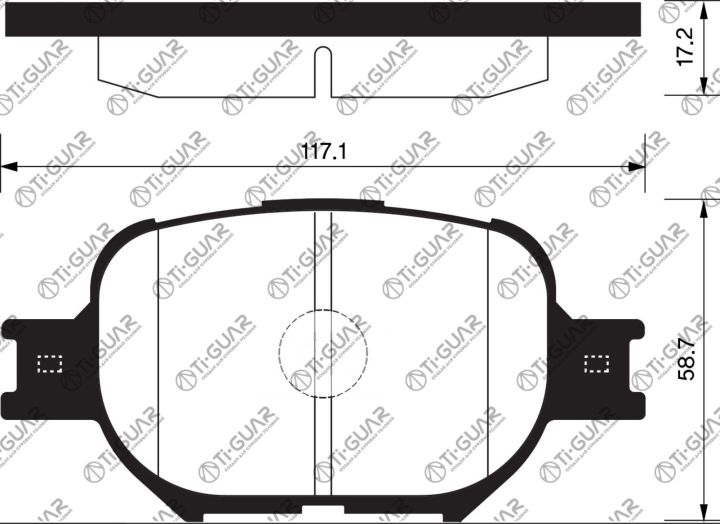 Тормозные колодки TG-603C/PN1430 (КЕРАМИКА)* Ti·GUAR Тормозные колодки TG-603C/PN1430 (КЕРАМИКА)* Ti·GUAR