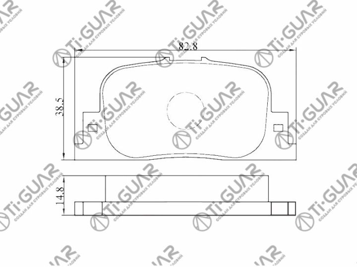 Тормозные колодки TG-604C/PF1431 (КЕРАМИКА)* Ti·GUAR Тормозные колодки TG-604C/PF1431 (КЕРАМИКА)* Ti·GUAR