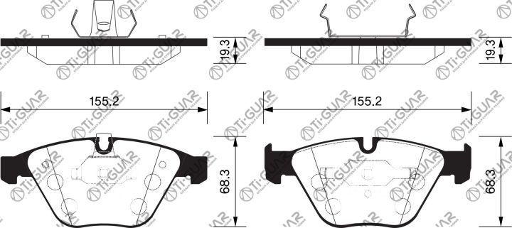 Тормозные колодки TG-0222/PN0222* Ti·GUAR