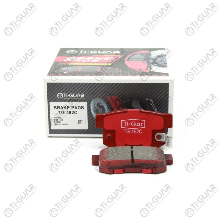 Тормозные колодки TG-492C/PF-8397 (КЕРАМИКА)* Ti·GUAR Тормозные колодки TG-492C/PF-8397 (КЕРАМИКА)* Ti·GUAR